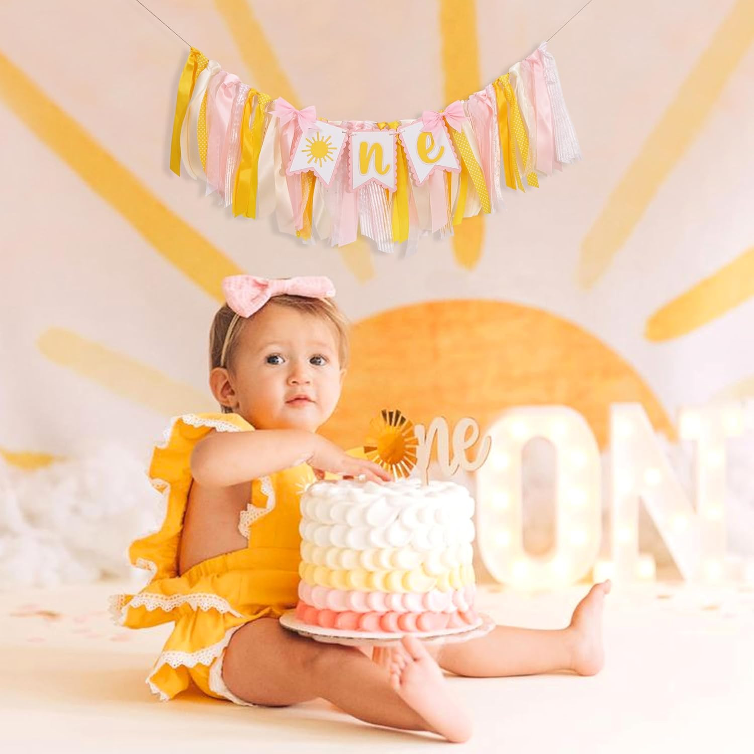 You Are My Sunshine 1St Birthday High Chair Banner – Sunshine Themed Party Decor