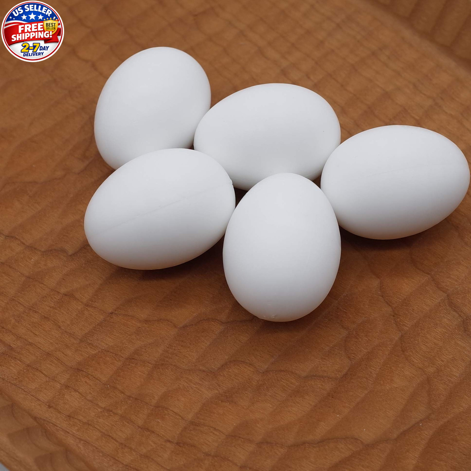 5 Pcs Hatching Eggs for Parrots Macaws Cockatoos and Eclectus – 37mm x 27mm