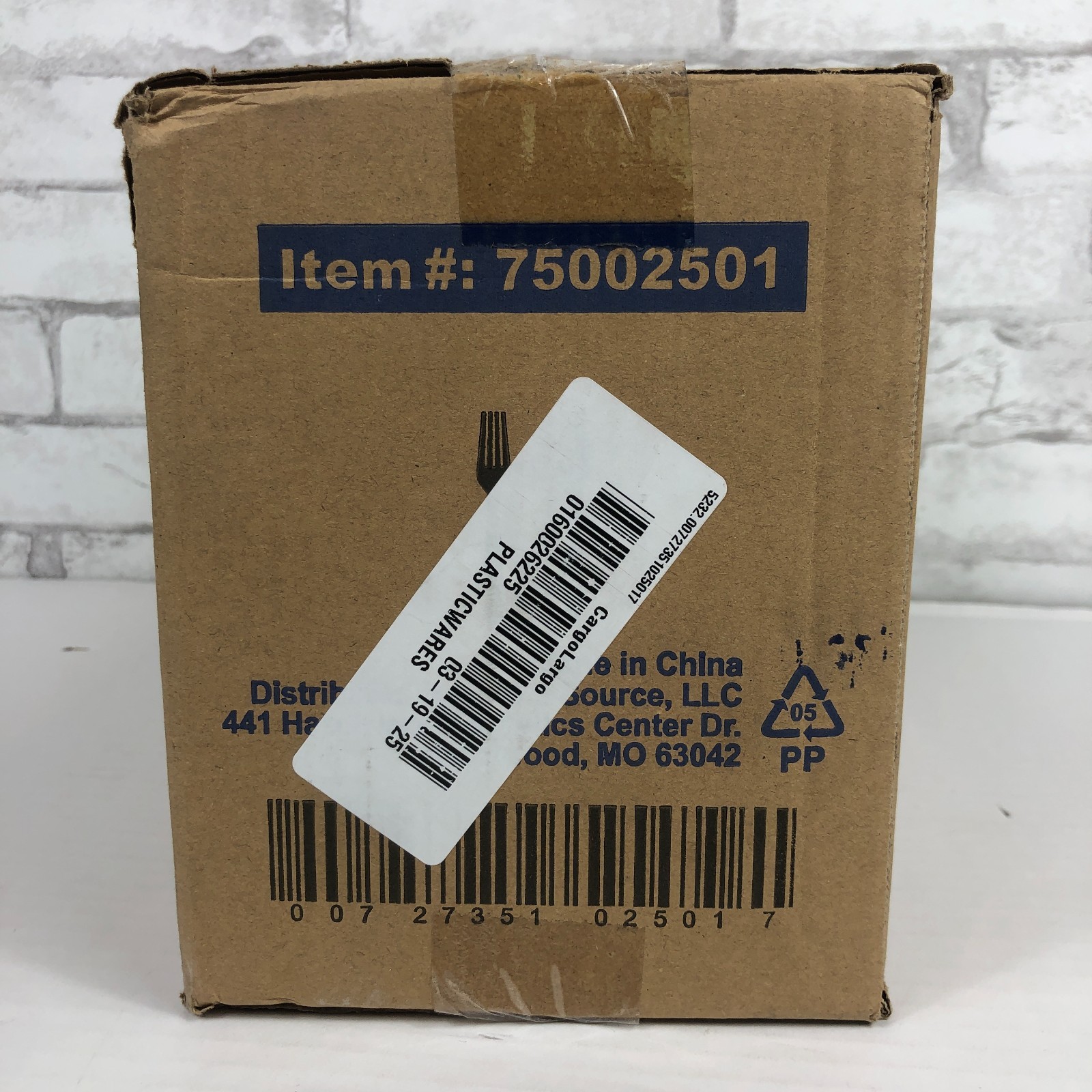 PRIME SOURCE Black PP Medium Weight 1000 Plastic Forks 75002501
