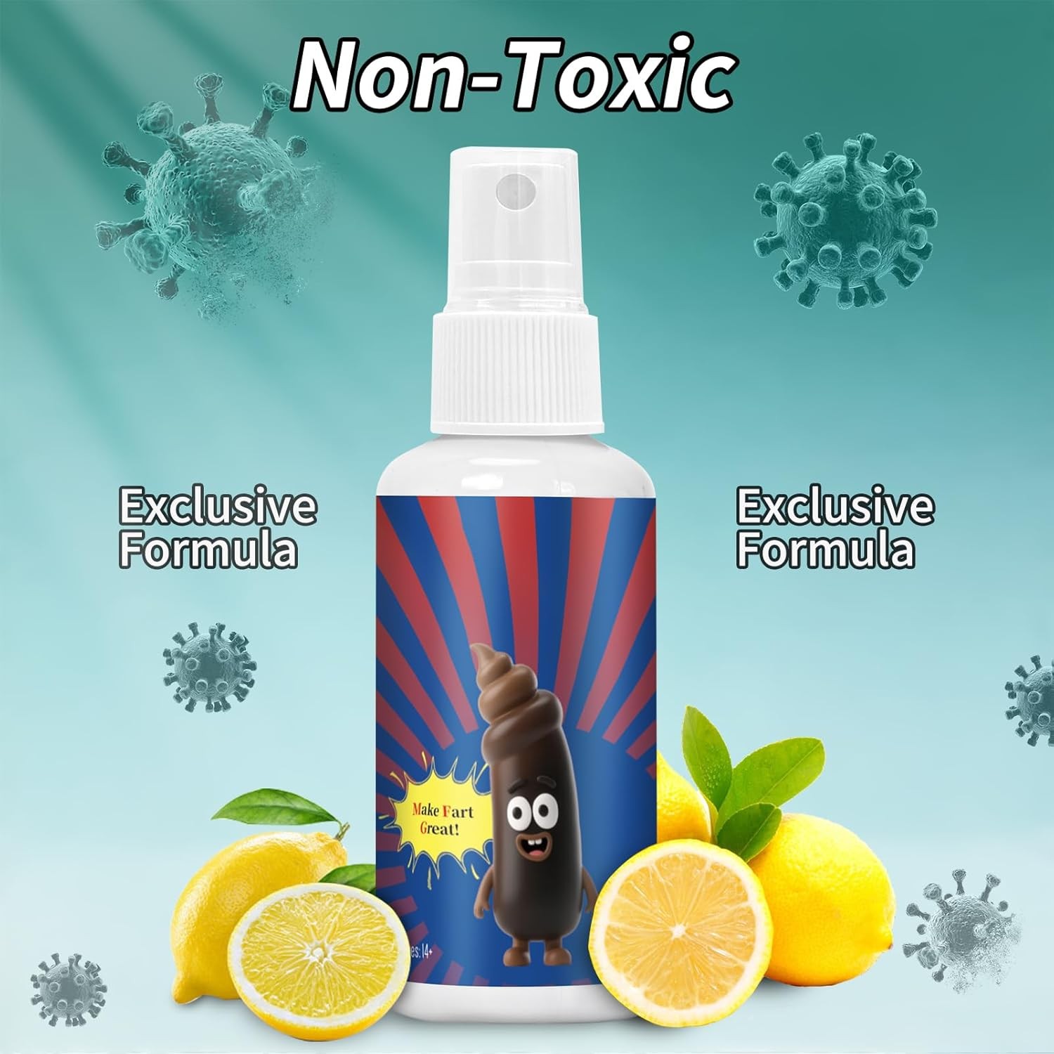 BLUEYE Stink Fart Spray Extra Strong, Cleaner Added,Potent Smell Like Fart Bomb,