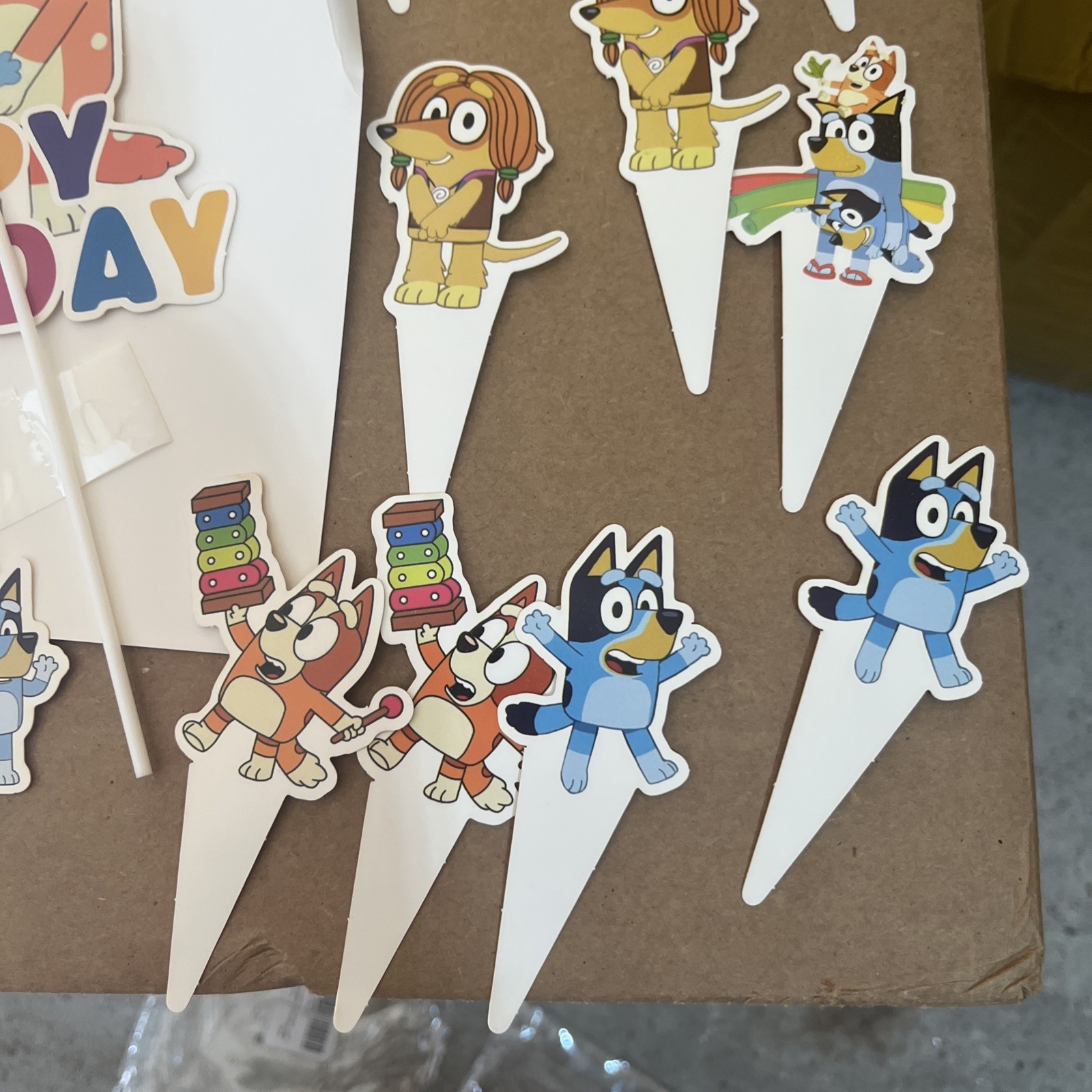 Blue Cake 25 Cupcake Toppers