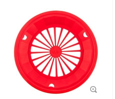 Classic Red 10-3/8″ Plastic Paper Plate Holders, Set of 4