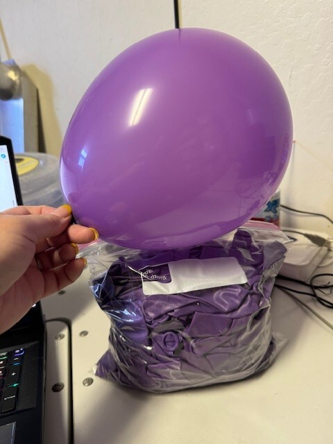 Bulk Lot of Classic Purple Latex Balloons 100+ Party Decoration New!!!