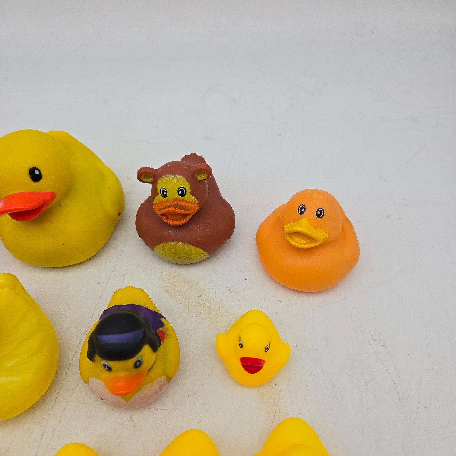 Lot of 20+ Rubber Ducks Assortment Jeep Ducking Floater Duckies Bath Toys