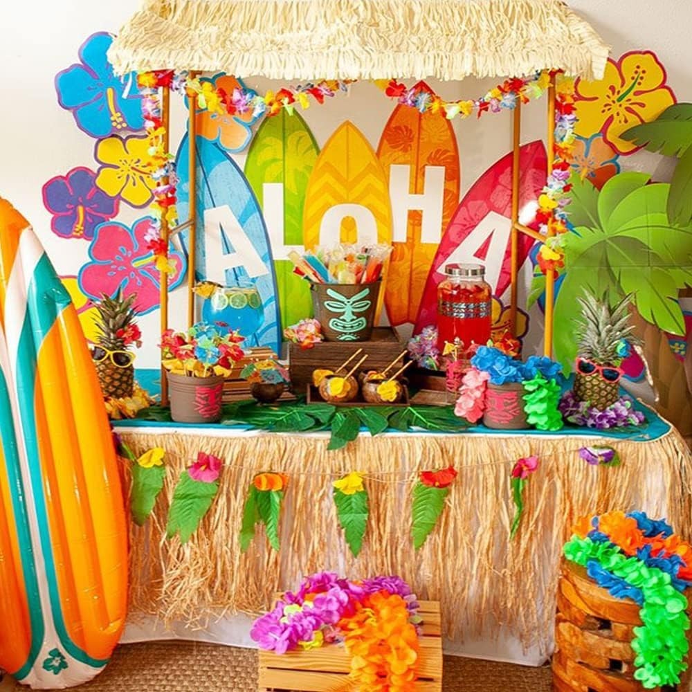 Tropical Luau Party Decorations Set Hawaiian Beach Theme Party Favors Luau Pa…