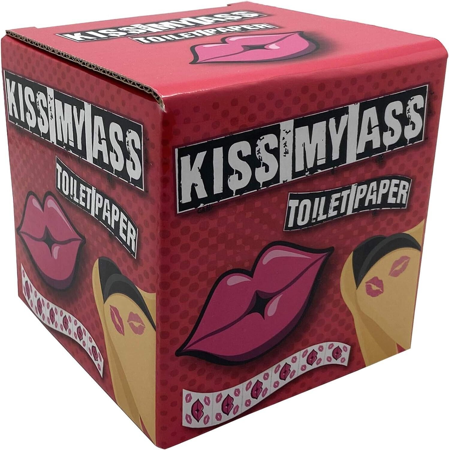 KISS MY ASS Toilet Paper Roll – Sexy Funny Potty GaG Bathroom Party Joke