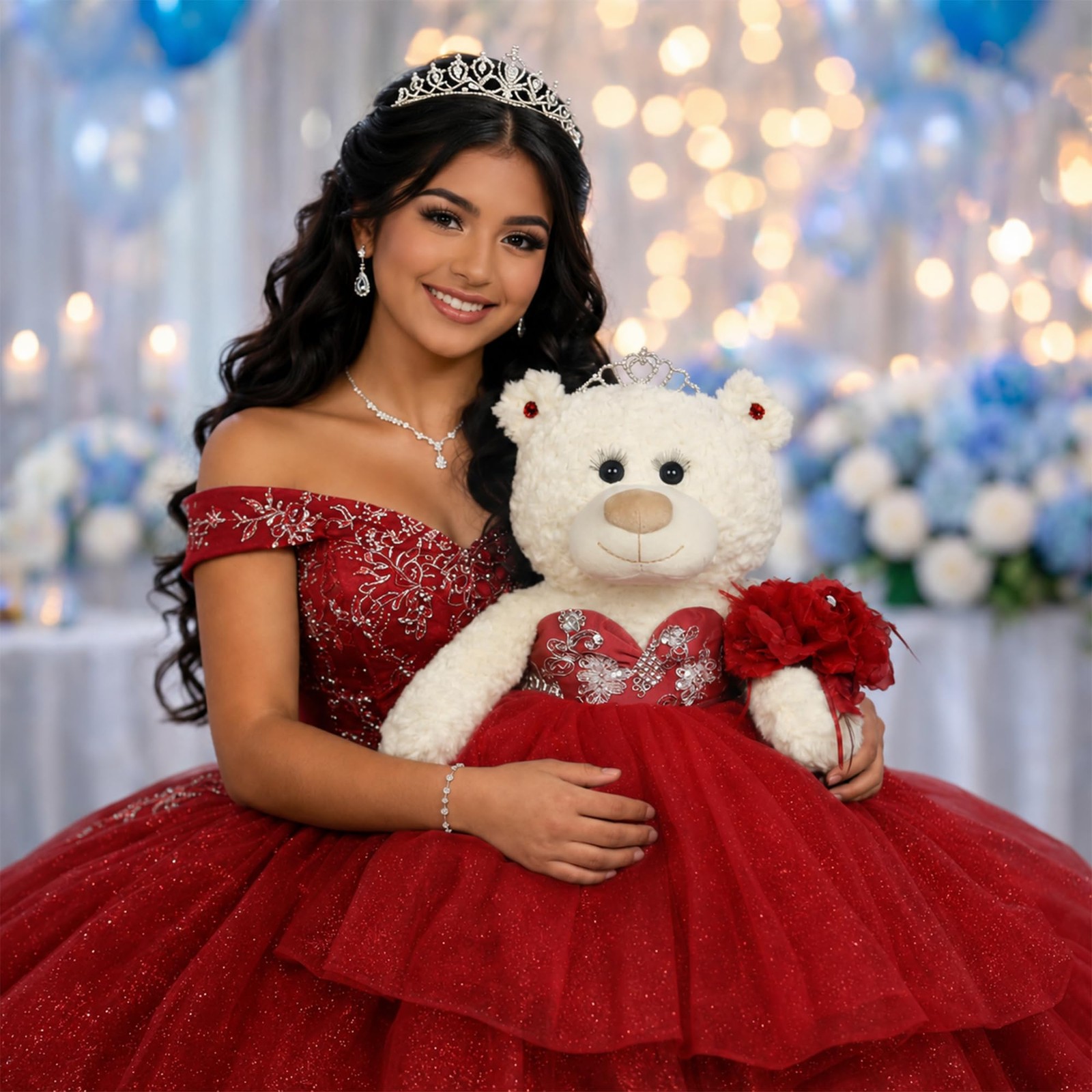 Kinnex Collections By Amanda Large 20 Quinceaera Teddy Bear Dress Oversized