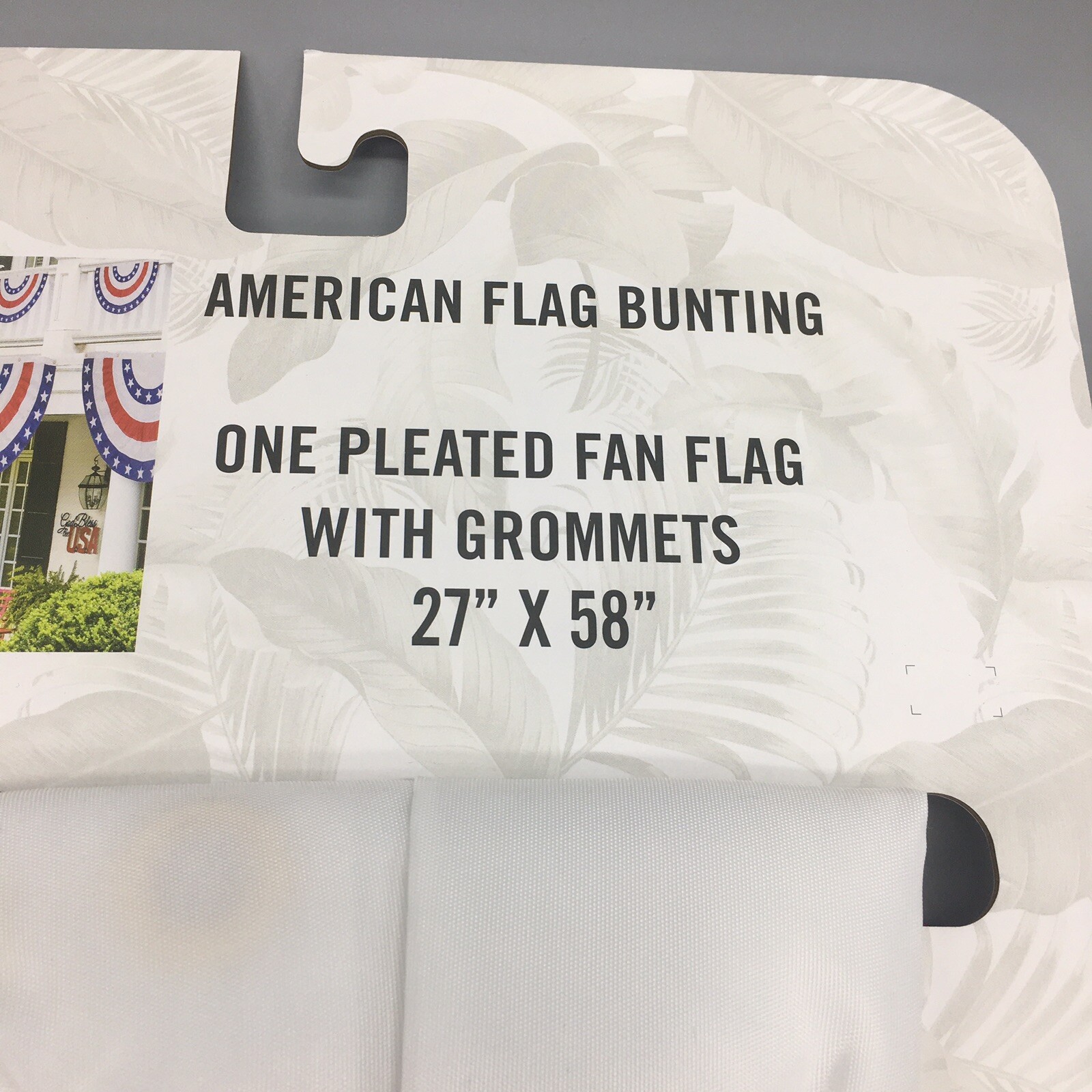 Tommy Bahama Bunting Embroidered Stars Handcrafted American Flag July 4th 58×27