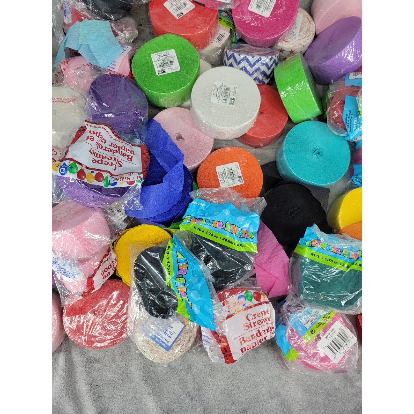 6lbs Multicolored Solid Color Crepe Streamers Paper Party Wedding Decoration