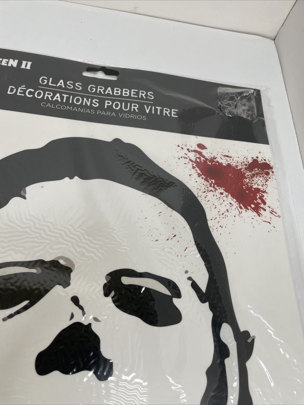 HALLOWEEN II MOVIE GLASS GRABBER DECORATIONS 5pc) Window Gel Cling Michael Myers
