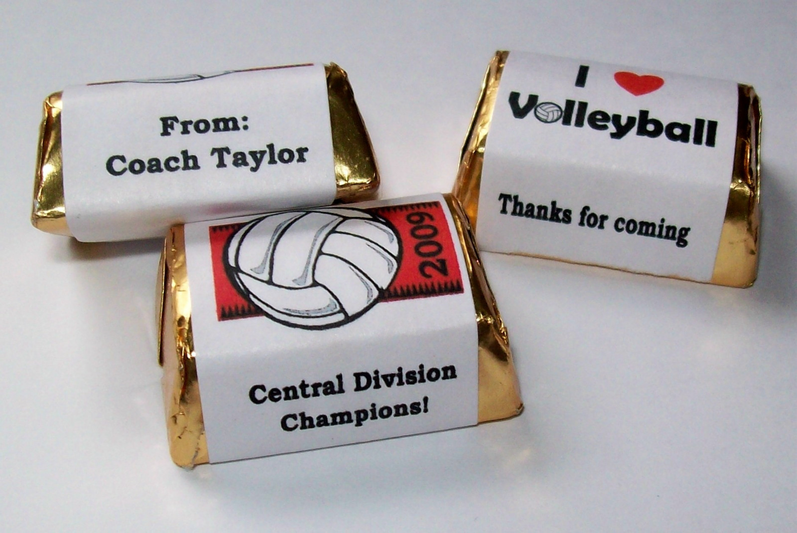 120 VOLLEYBALL PARTY CANDY WRAPPERS FAVORS ANY OCCASION