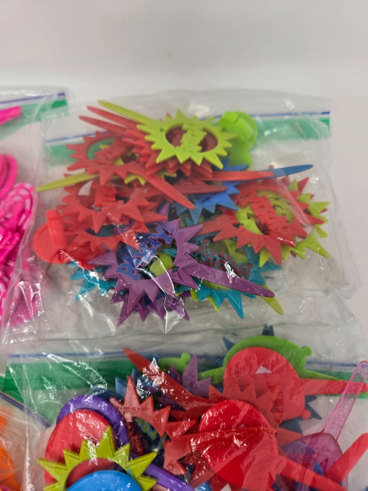 HUGE Vintage LOT of Cake Cupcake Picks Toppers Party Favors Rings Disney LOOK