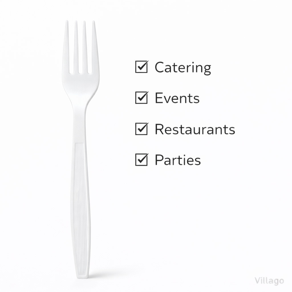 Solo Heavyweight Plastic Forks White Banquet Quality Strong Premium 500 1000 200