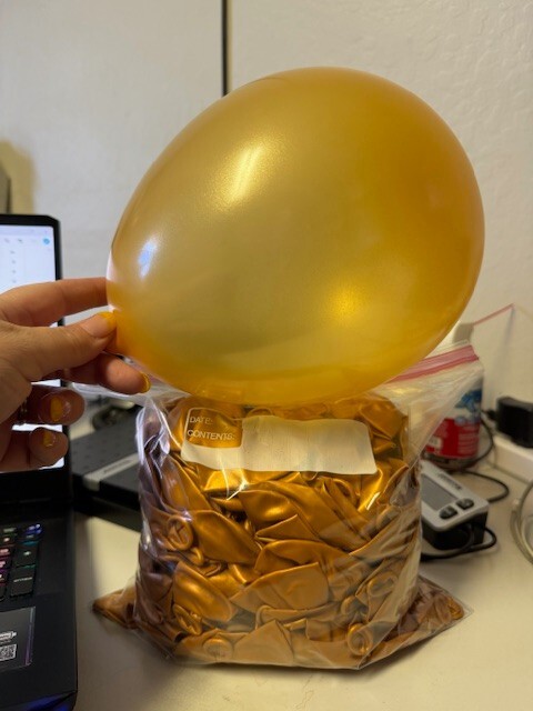 Bulk Lot of Metallic Orange Latex Balloons 100+ Party Decoration New!!!