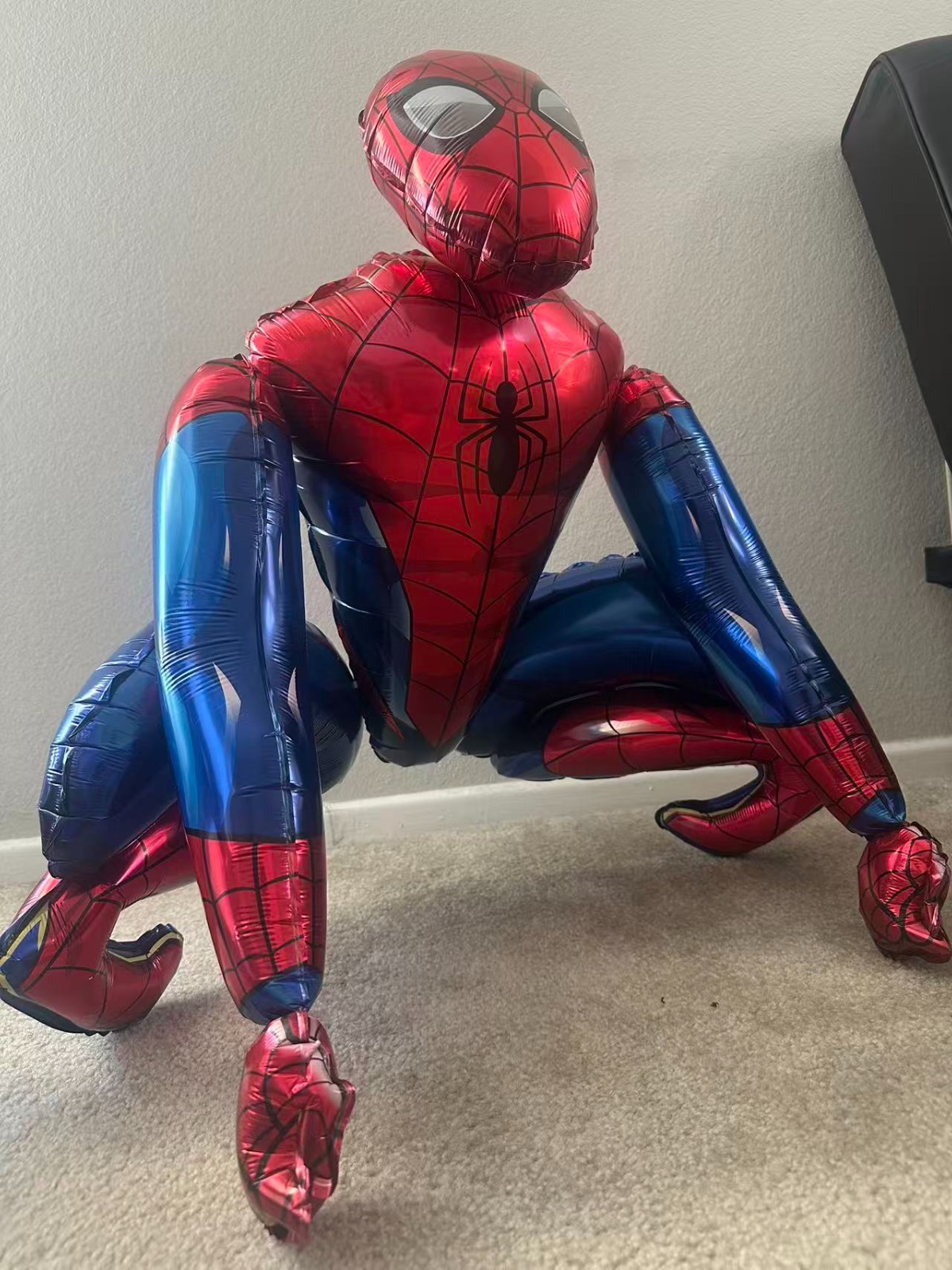 3PCS Superhero Foil Balloons Set Large Standing Party Decorations Hero Theme Bir