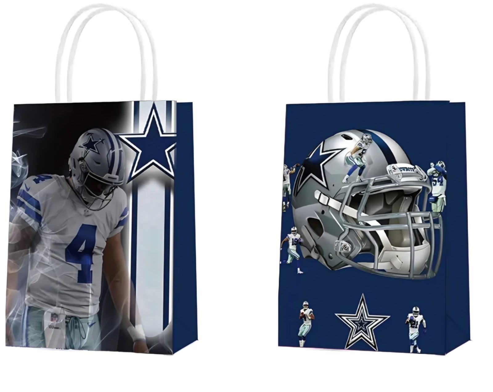 16 Pack NFL DALLAS COWBOYS Party Paper Treat Gift Bags Football Themed