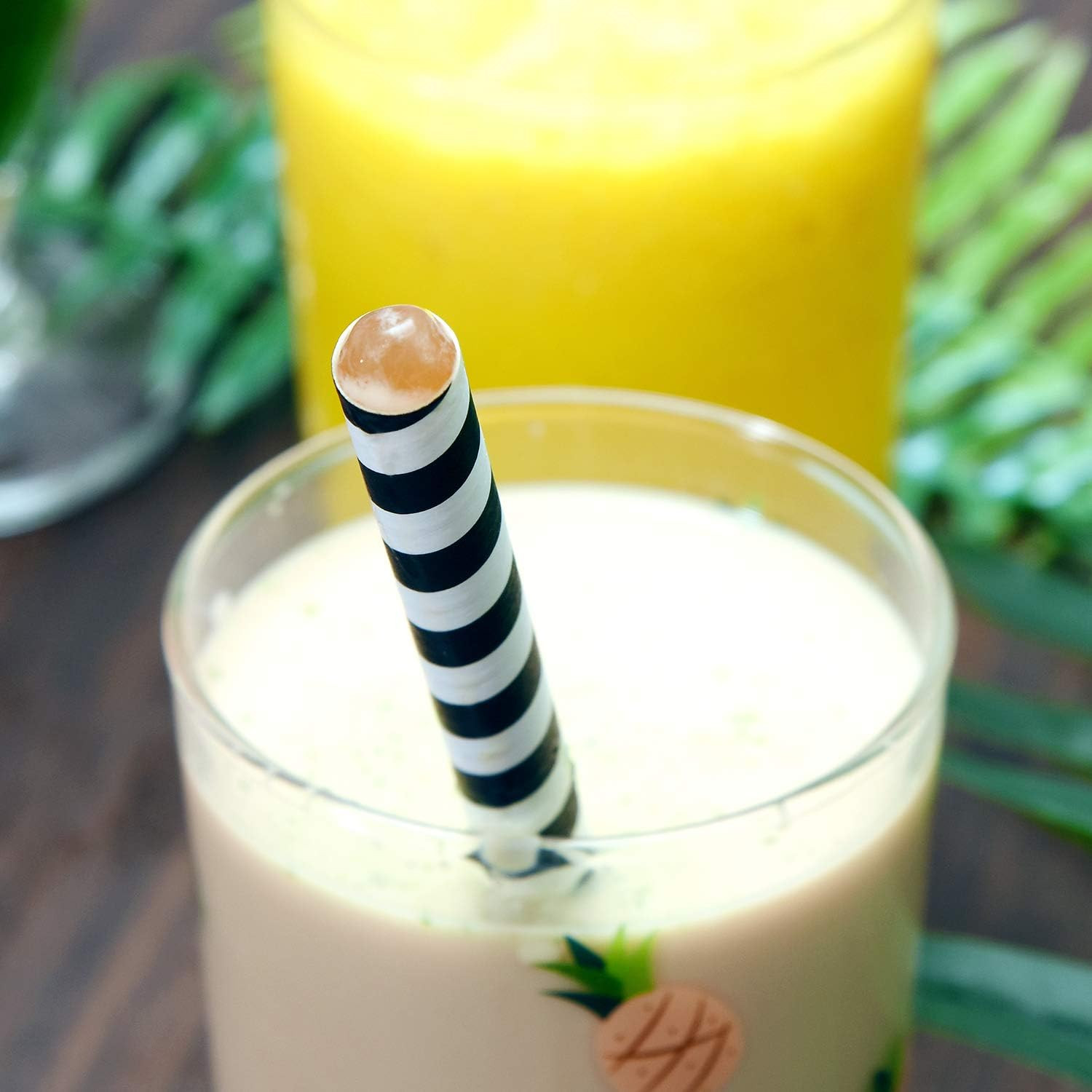 ALINK Paper Boba Straws, 4-Layer Heavy Duty, 12Mm Extra Wide Biodegradable