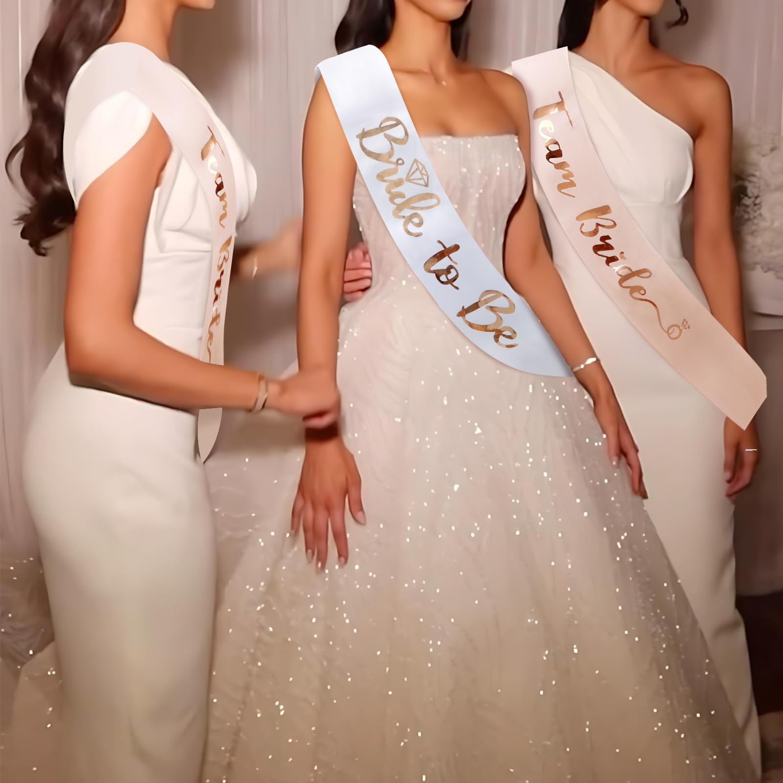 Team Bride Bachelorette Sash Set 1 “Bride to Be” and 6 “Team Bride” Sashes