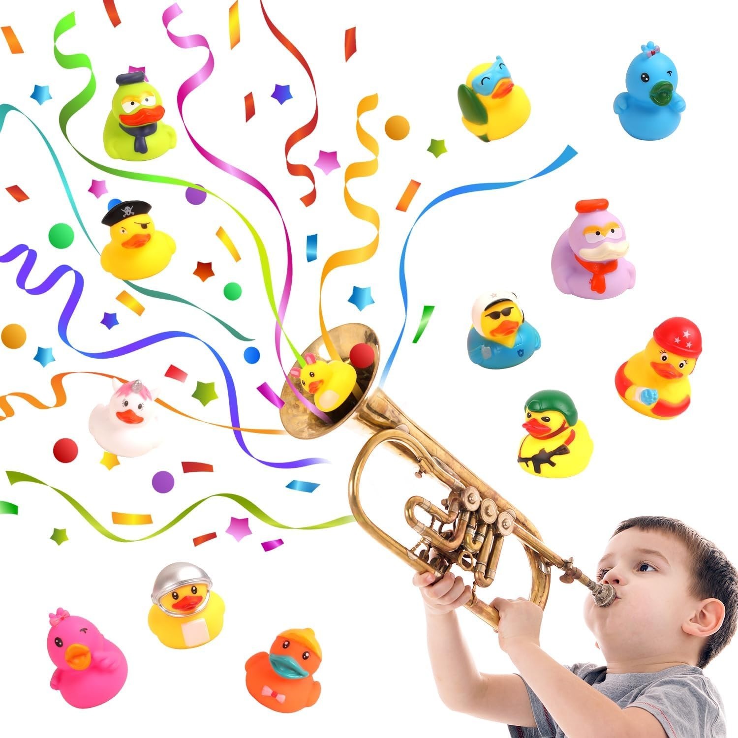 Rubber Ducks in Bulk,Assortment Duckies for Jeep Ducking Floater Duck Bath Toys
