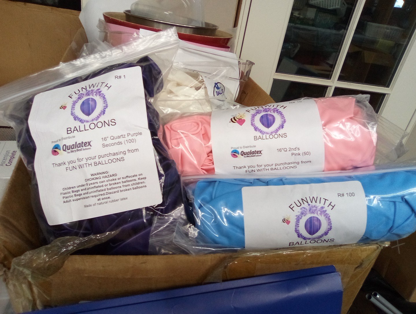 Qualatex 16″ 2nds, Slight Color Run(4 bags Of 100ct)=400Ballloons U-pic Colors