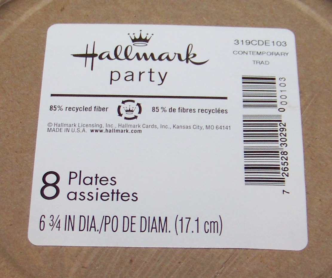 8 Hannukah Party Plates, Contemporary Trad, Dessert Blue Dreidel, Menorah Dove