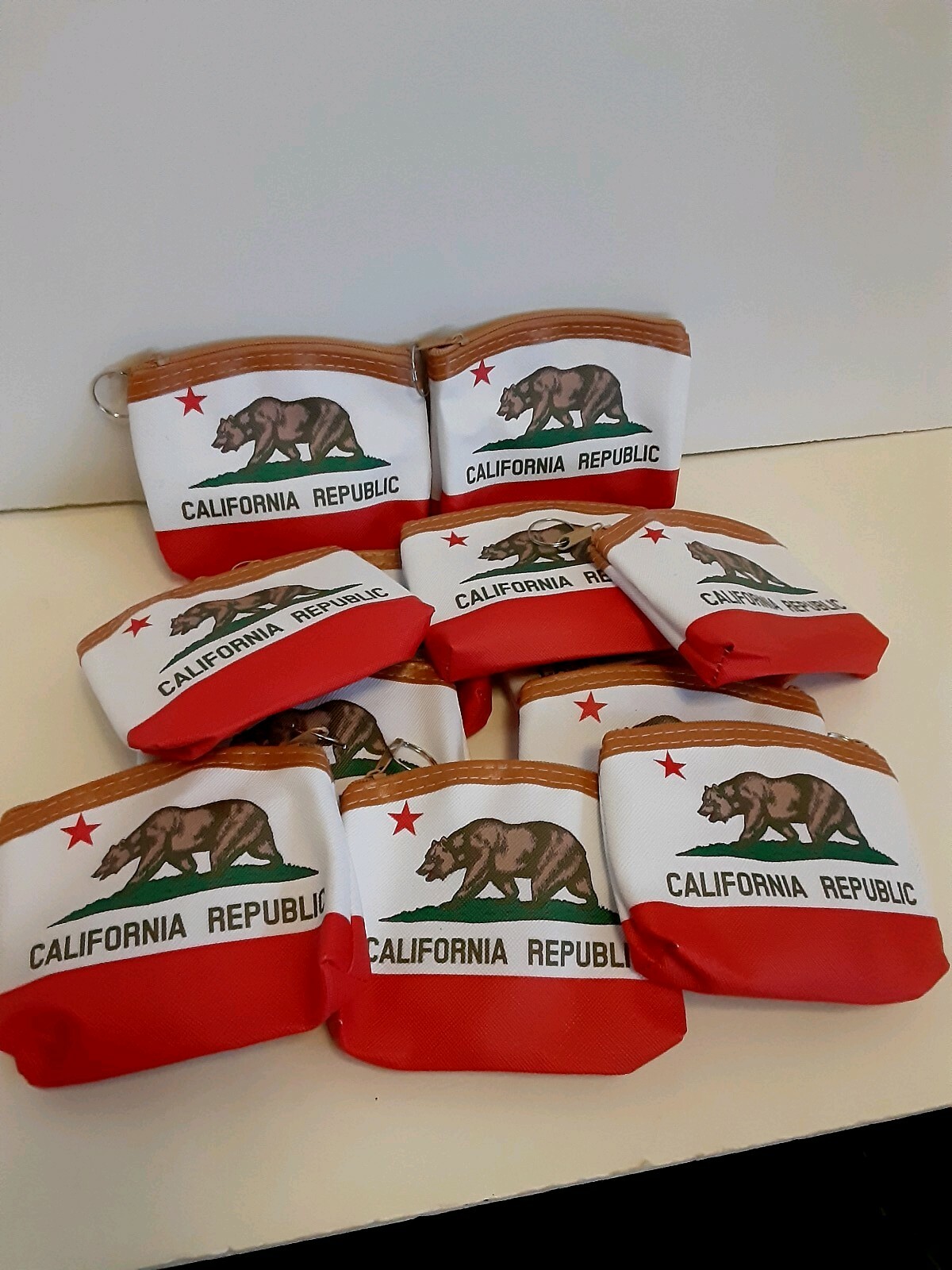 12 California Theme Candy Bags Filler Coin Purses Keychain Party FAVORS