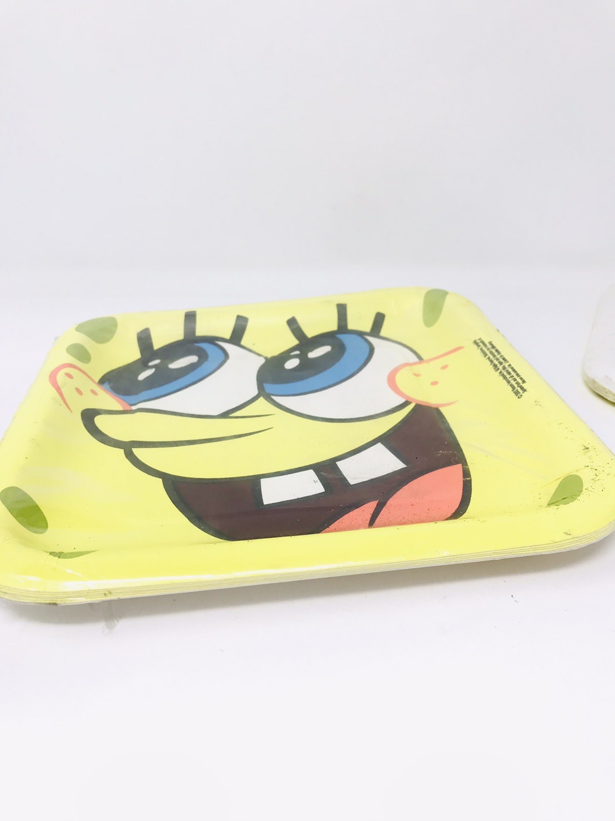SpongeBob SquarePants Square Paper Plates 2002 16 Plates Total