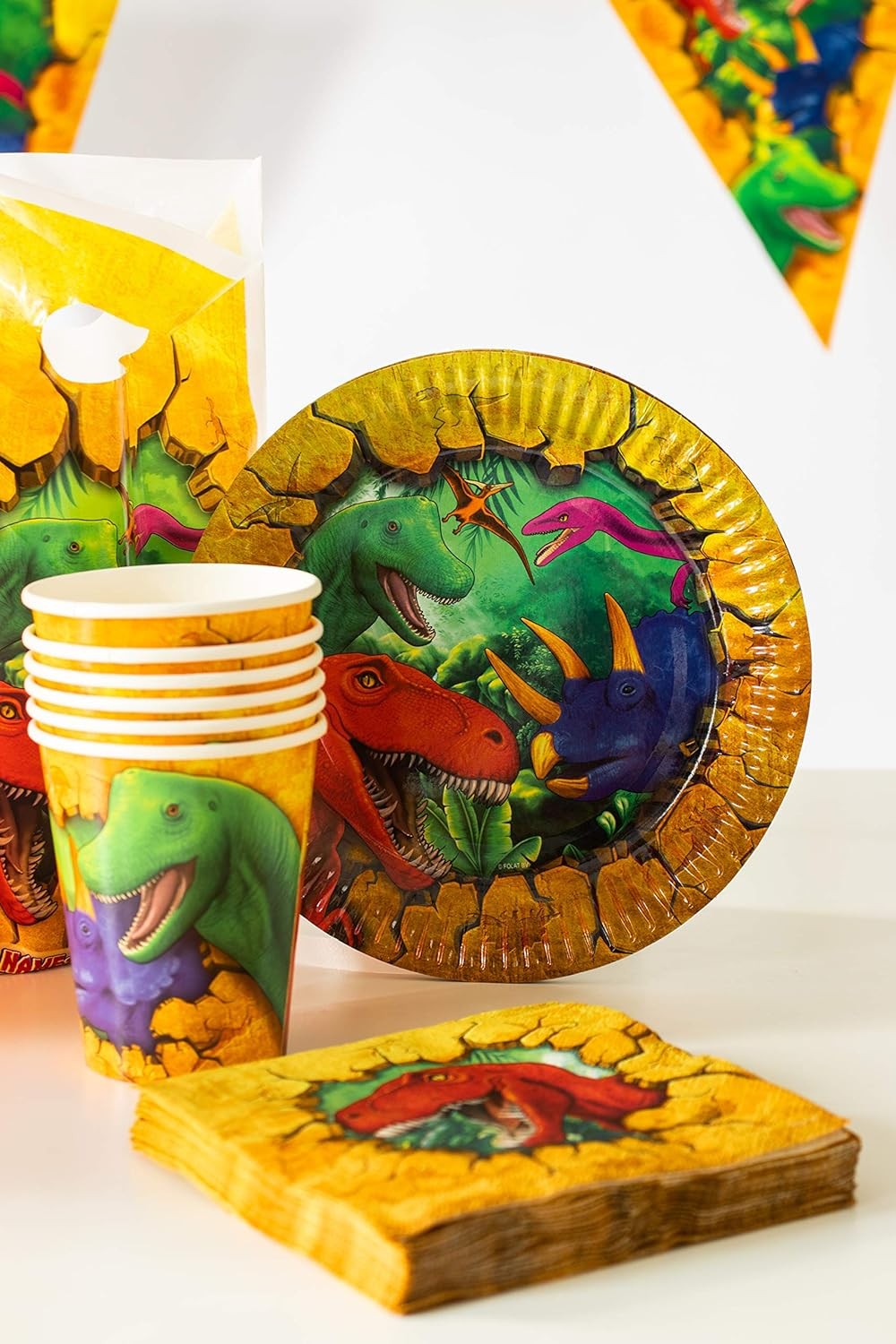 Folat Dinosaur Party Cups – Pack of 6 Contemporary