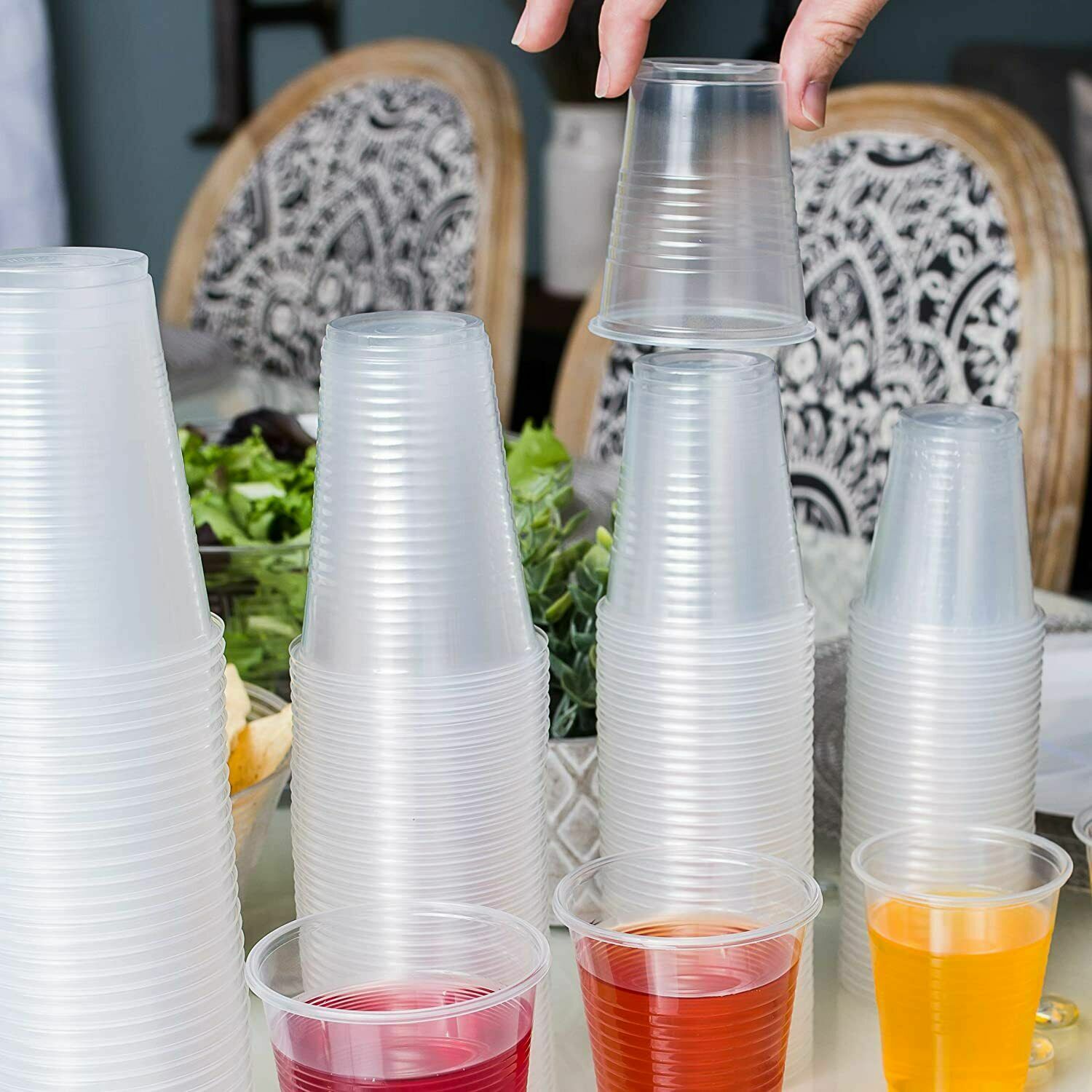 9 oz Disposable Translucent Plastic PET Cups For All Occasions 960pcs