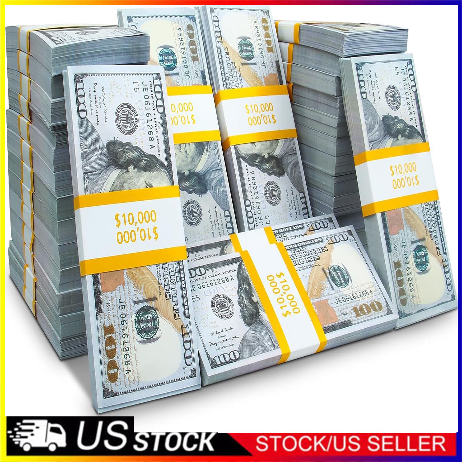 100Pc Prop Fake Looks Real Best Toys Money For Pretend Play Music Birthday Party
