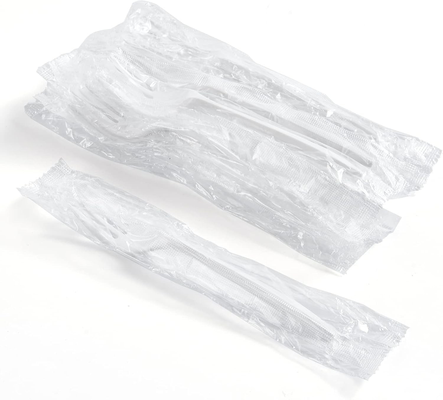 5.8″ Medium Weight Disposable White Fork Polypropylene Individually Wrapped