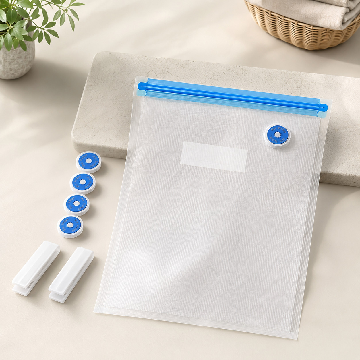 Reusable Vacuum Sealer Bags Food Storage Bags Freshness Freezer Sous Vide 3 Size