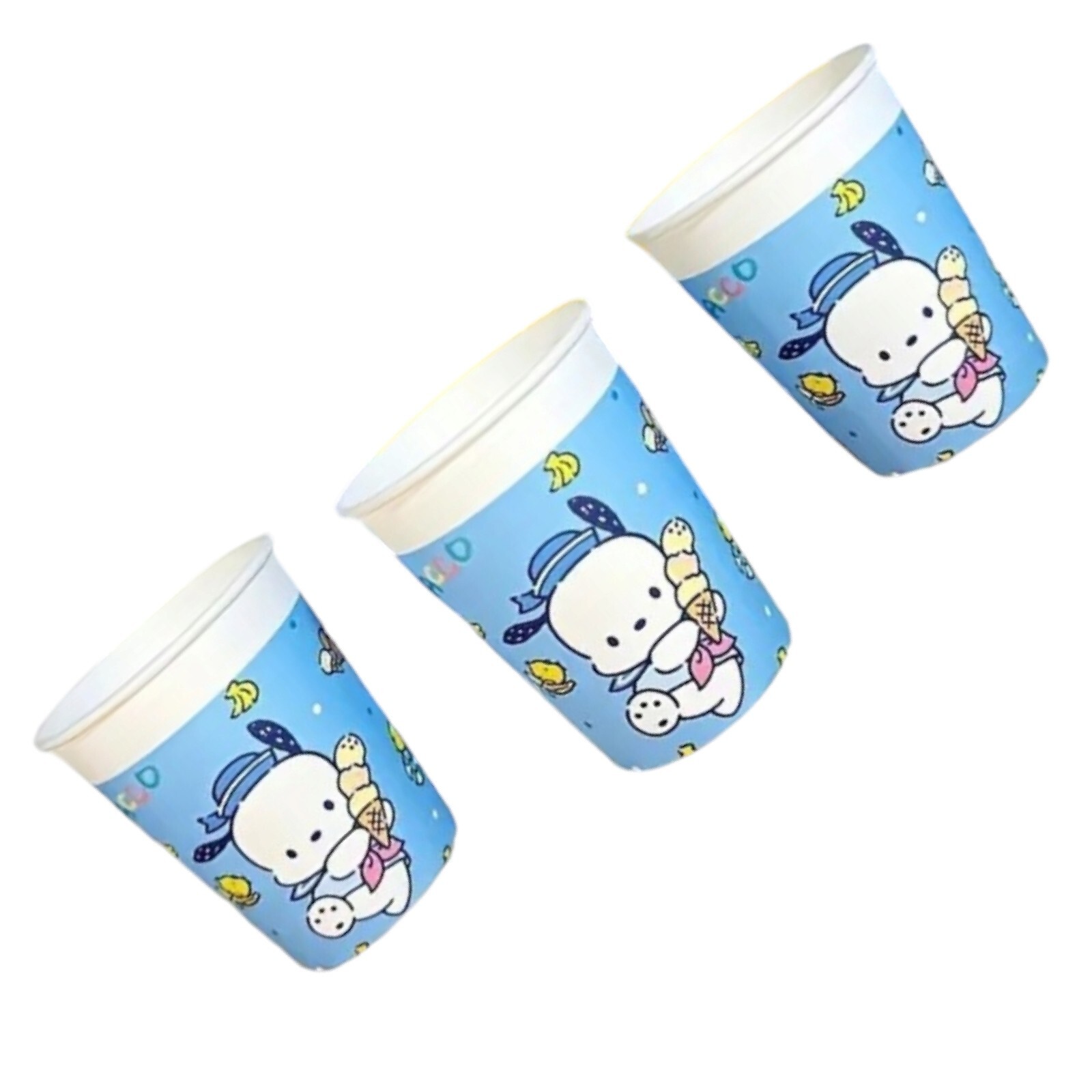 250ml Sanrio Hello Kitty 50 Pc Thick Disposable Paper Cups All Occasion Birthday