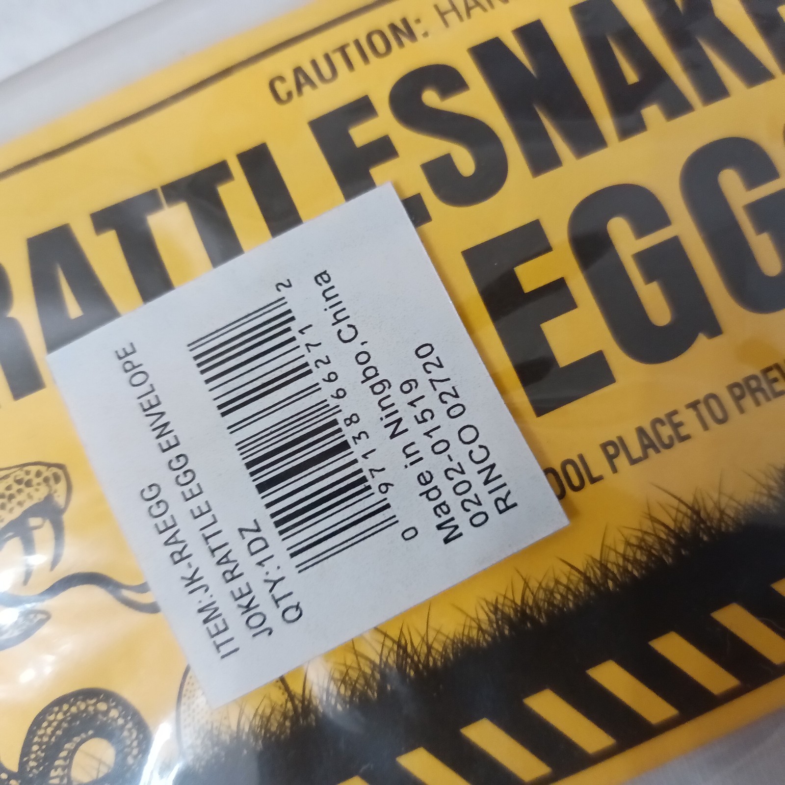 Rattlesnake Eggs 12pk Gag Joke Prank