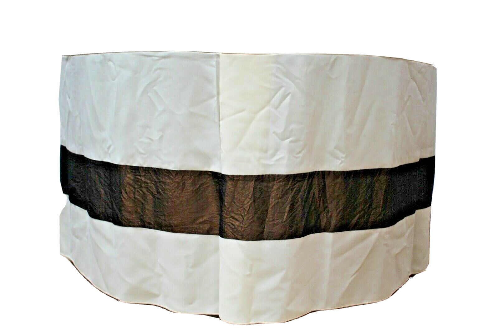 Cream and Bronze Contemporary Cover 120 cm Ø