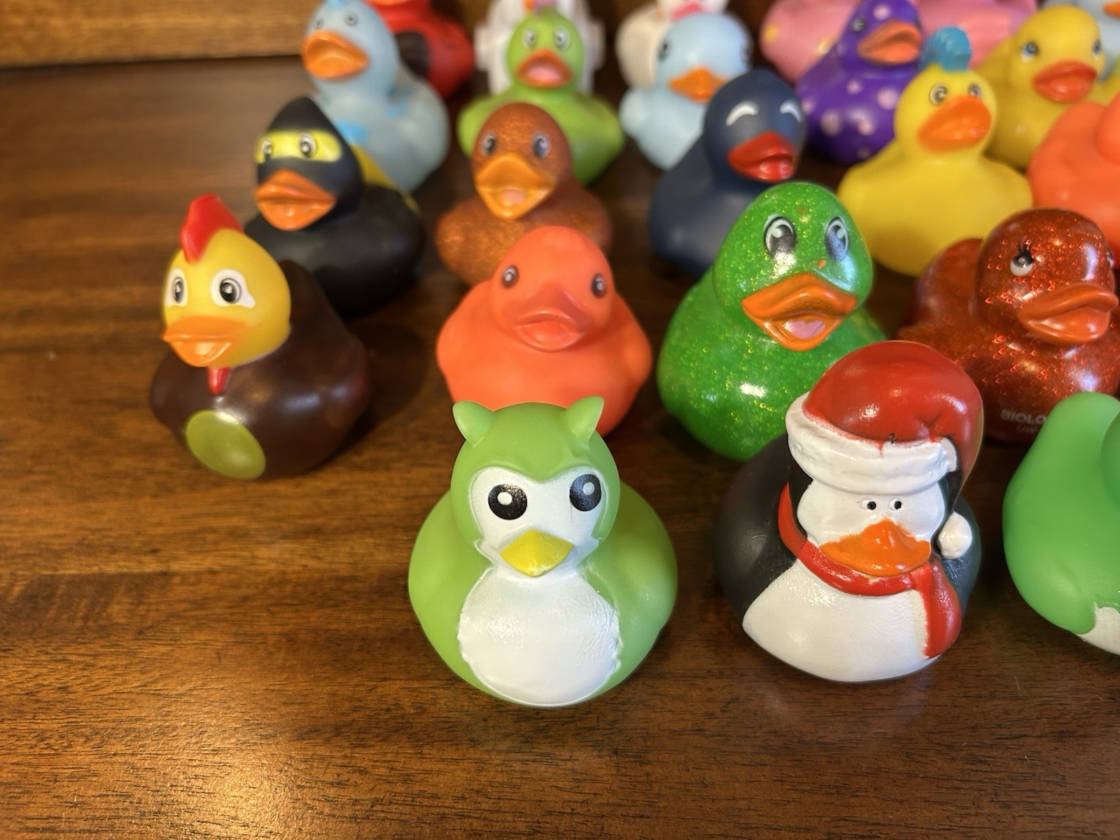 Lot of 28 Rubber Ducks Assorted Costumes Themes Holidays Jeep Bath Floaters 2+”