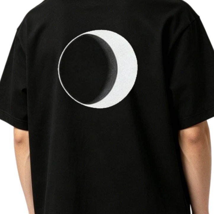 Hollowmark Custom Dark Graphic Tee Back Print Black White S-5XL Casual Shirt