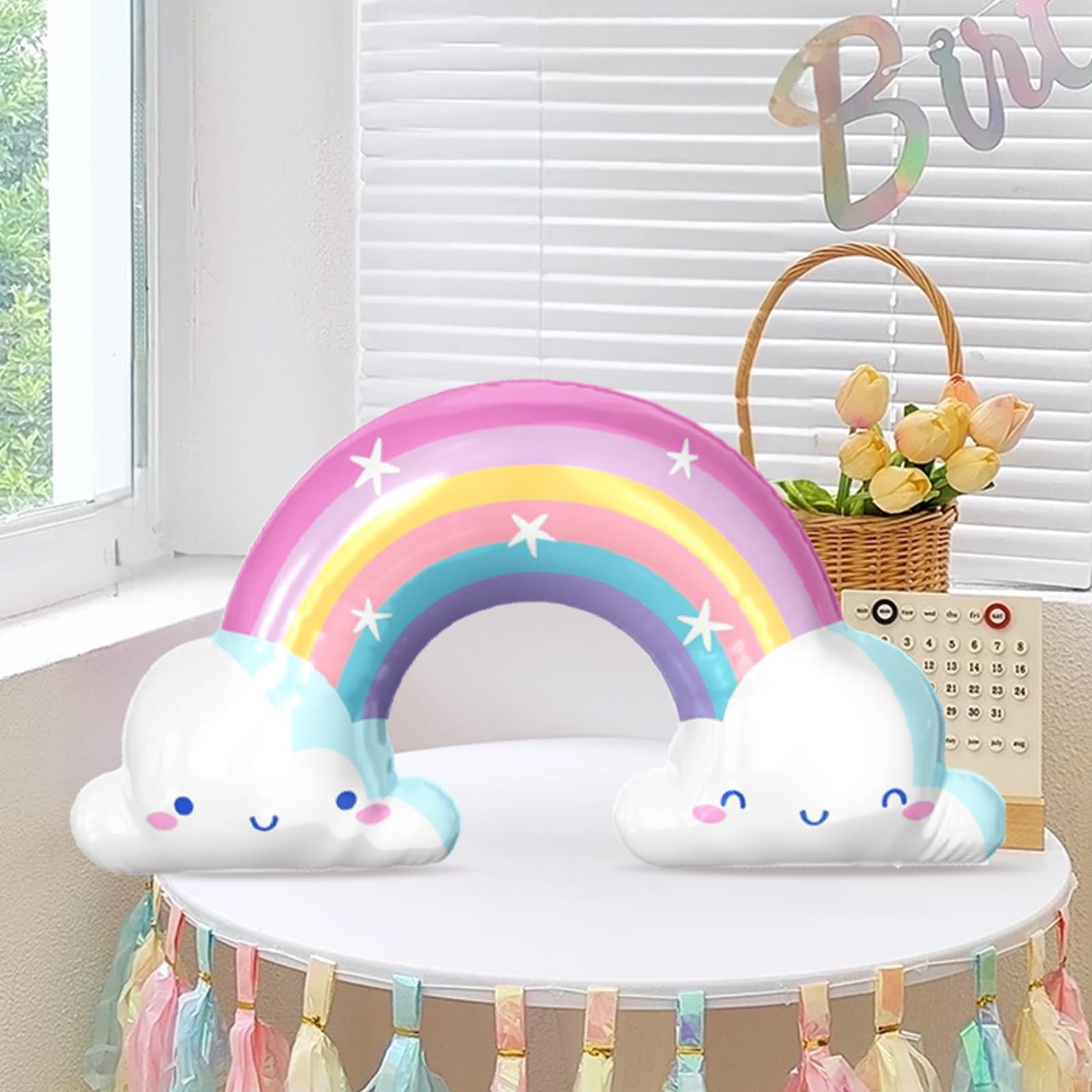5 Pack Standing Unicorn Balloons Bulk, 4D -designed Unicorn Rainbow and Star …