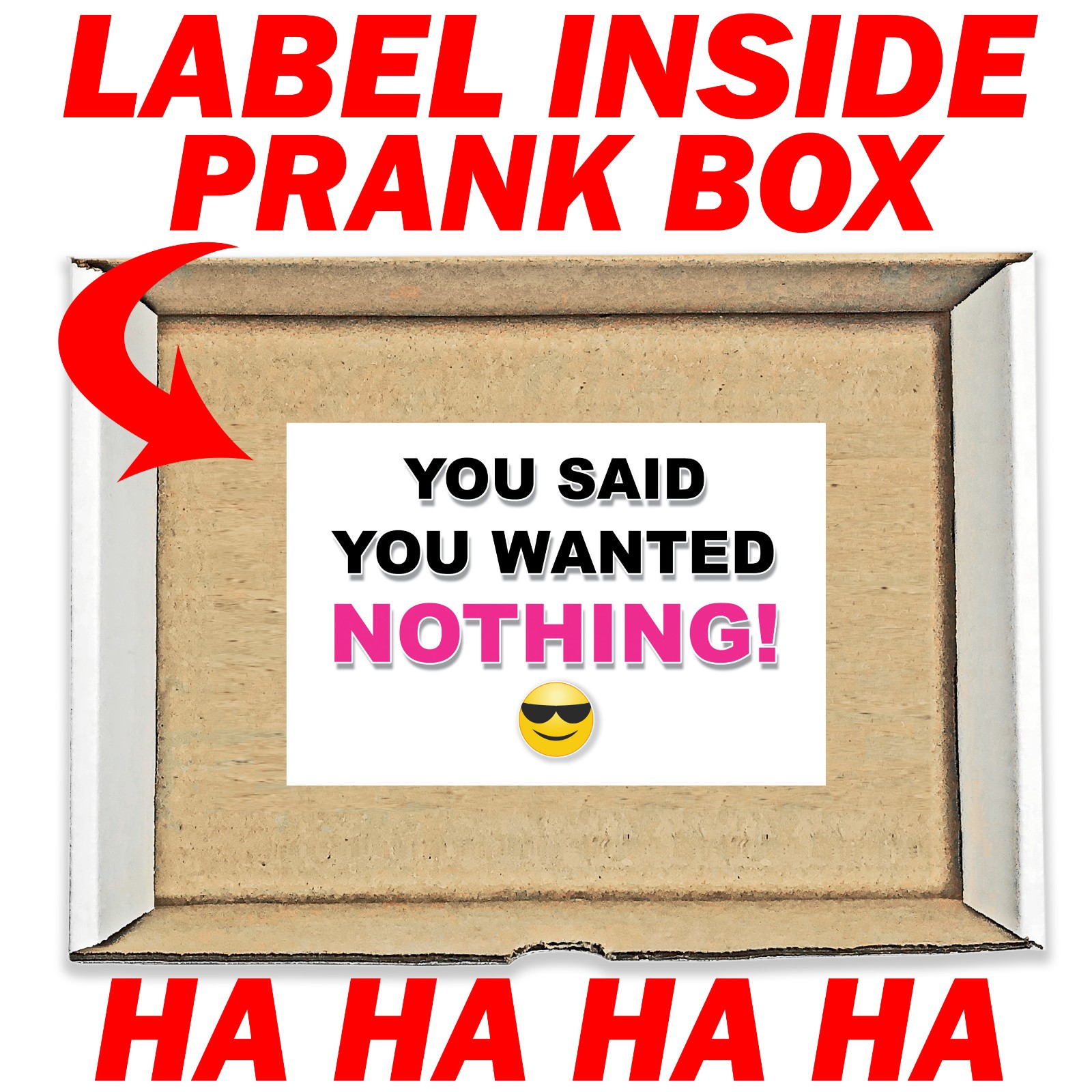 Nothing Box Prank Mail Sent Anonymously!