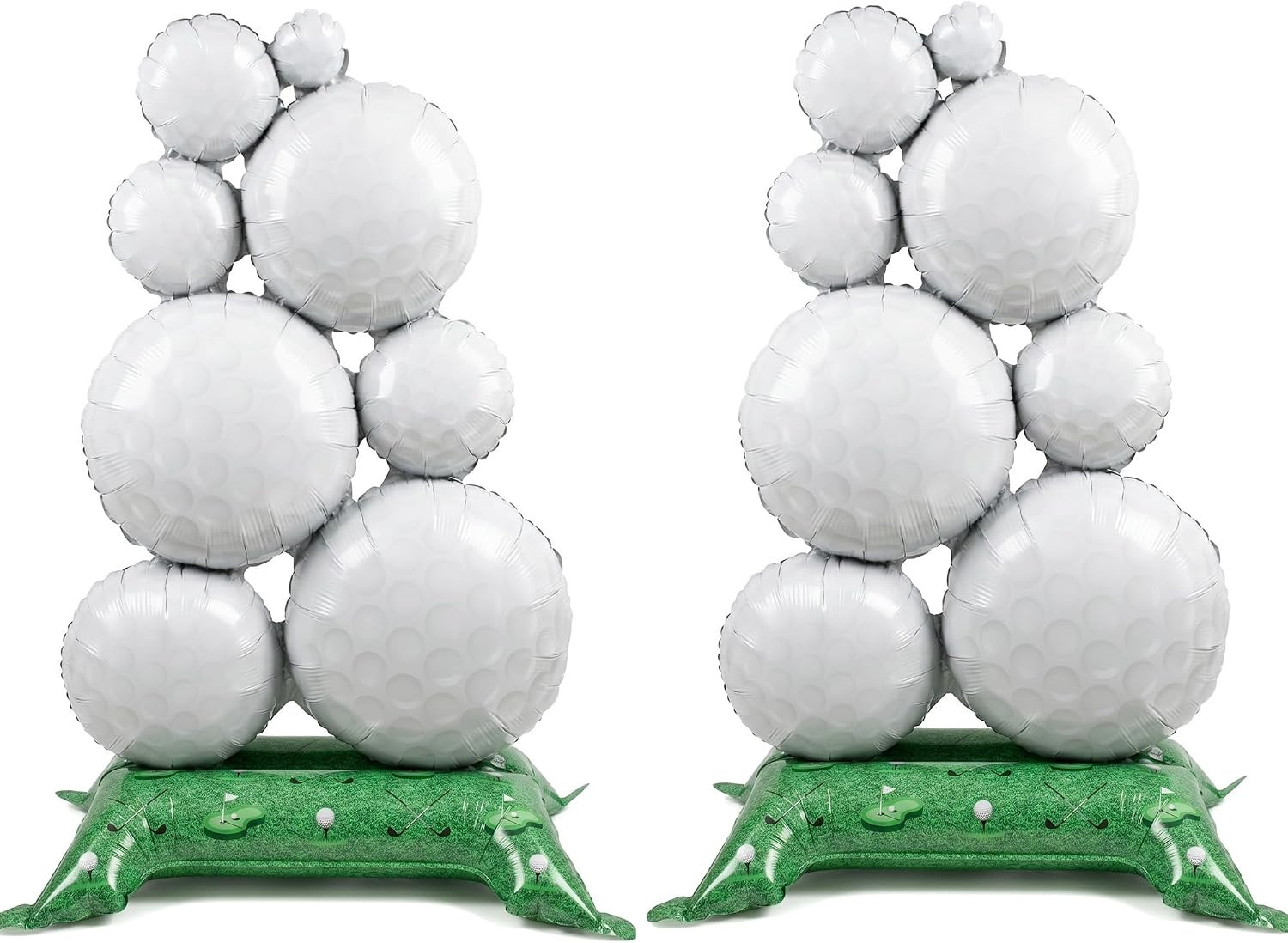 2 Pcs Self Standing Golf Balloons, 59In Large Golf Birthday Foil Balloons | Spor
