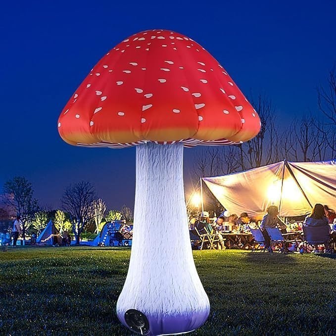 10FT Giant Inflatable Mushroom for Theme Park Party Event Stage Decoration
