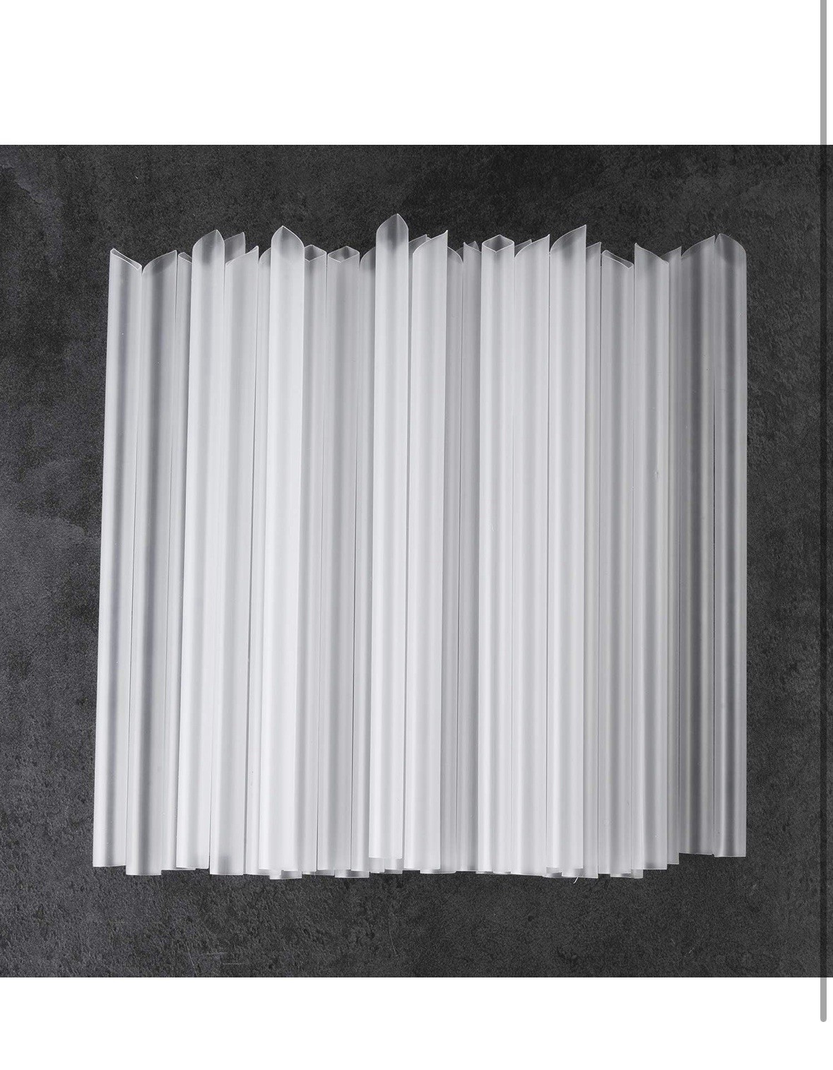 ALINK 100 PCS Clear Plastic Boba Straws, 1/2″ Wide X 8 1/2″ Long Disposable