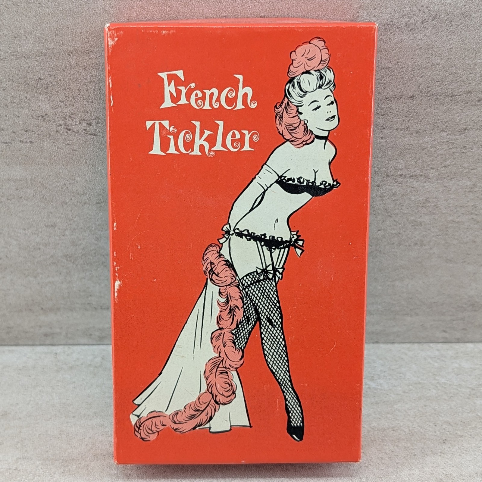 Vintage Golden’s French Tickler Novelty Middle Finger Rubber Joke Gag Gift Box