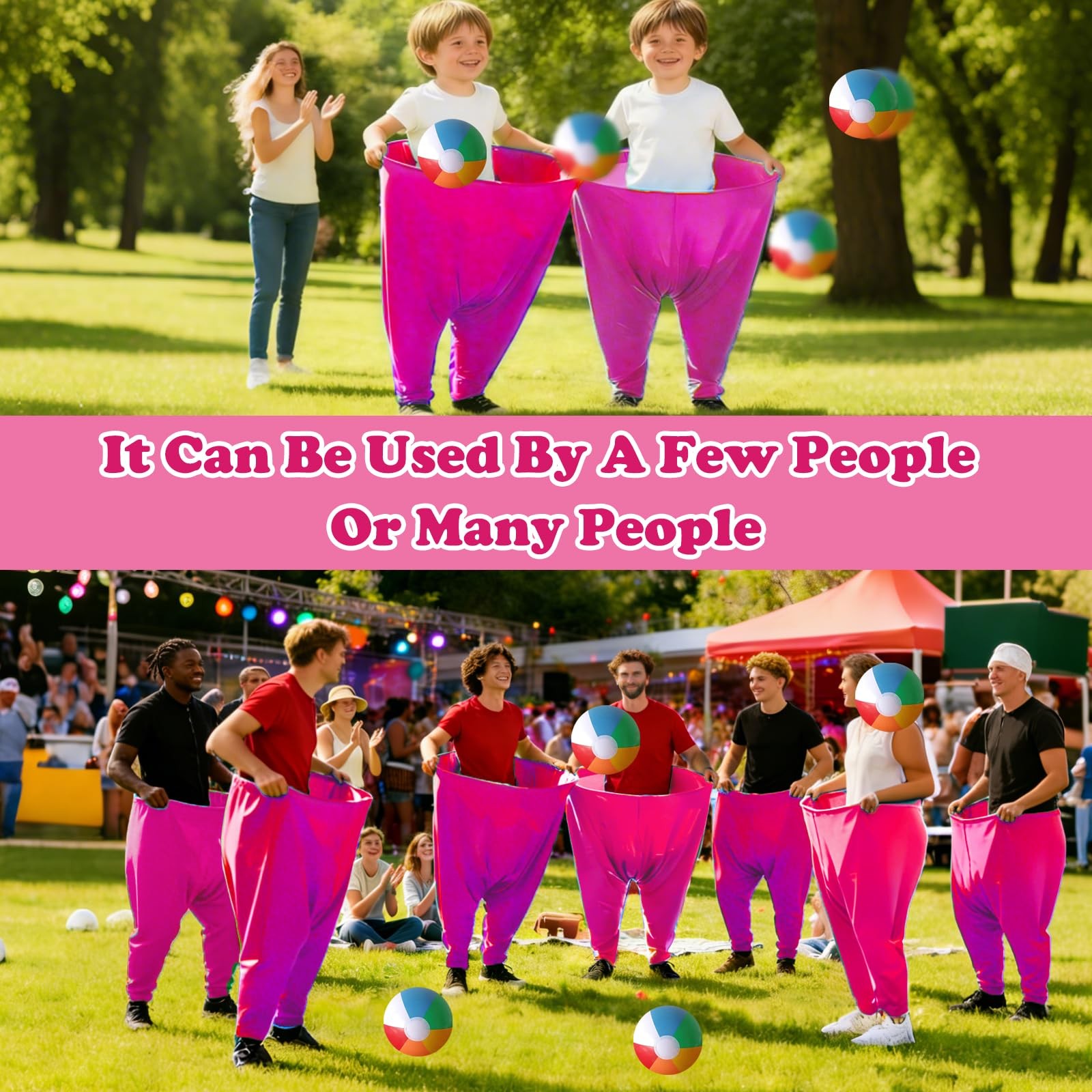 Giant Outdoor Granny Pants Game Set for Kids and Adults Fun Lawn Activity