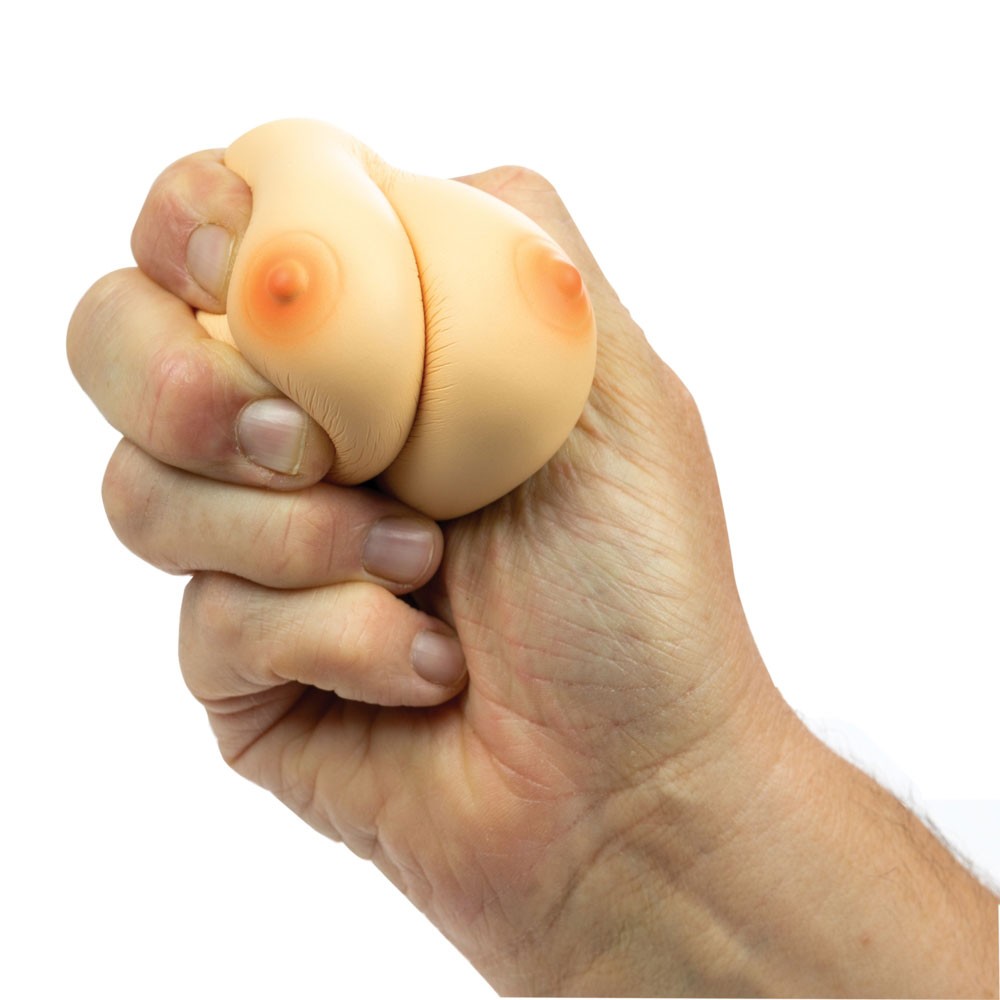 Stress Breasts Stress Relief Toy Funny Gag Gift for Men Adult Novelty Joke