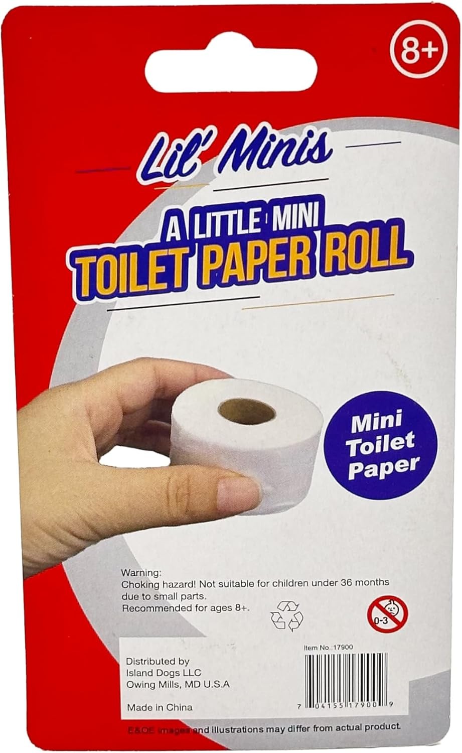MINI TINY Toilet Paper Roll – Funny Novelty GaG Bathroom Party Evil Joke