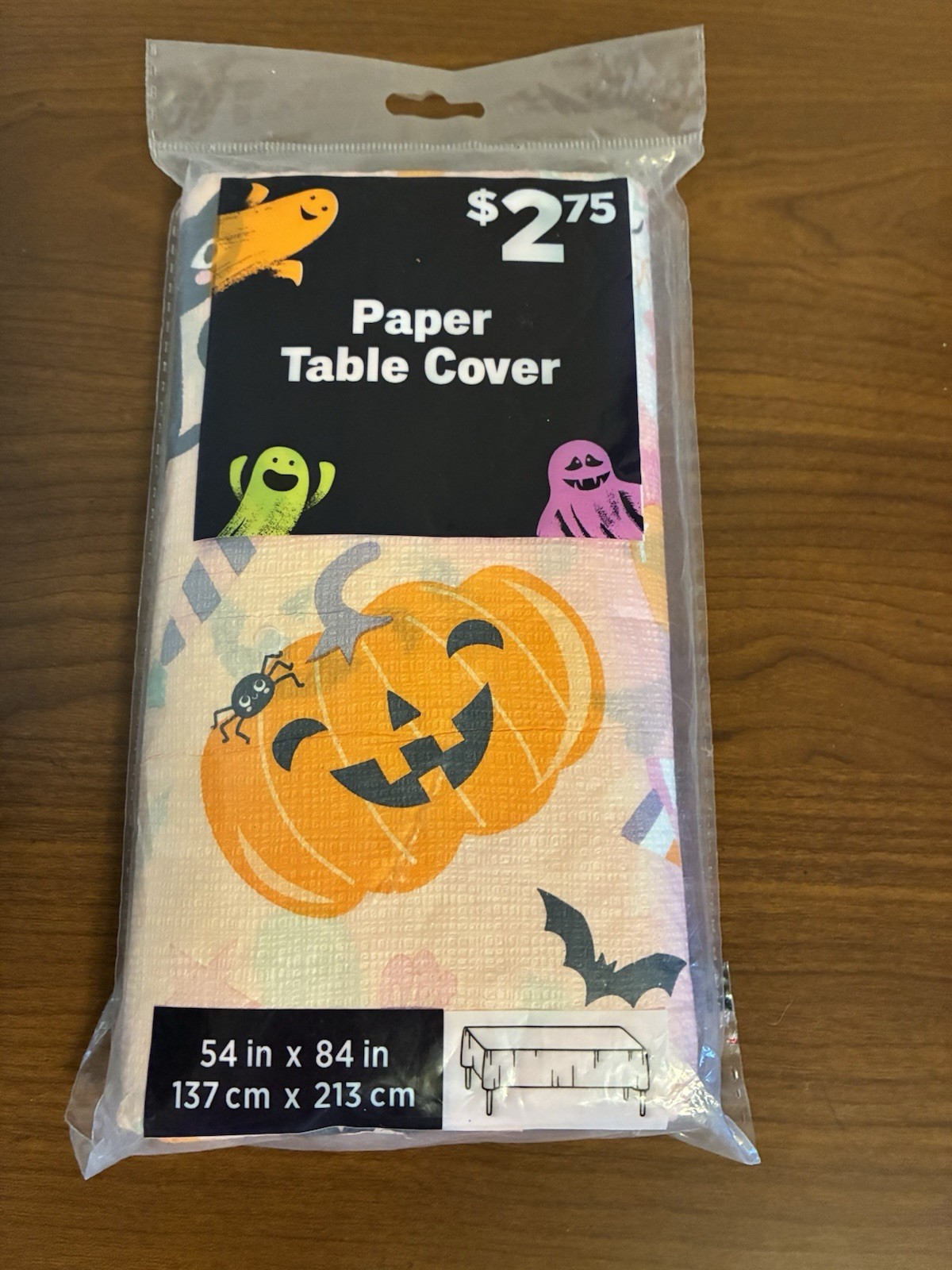Halloween Party Supplies (2)10ct. Square Spider/Skull Paper Plates & Table Cover