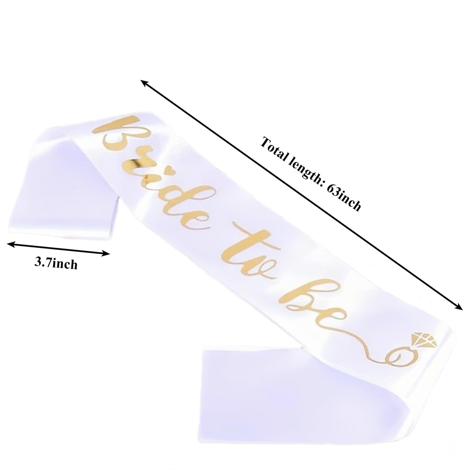 Luwigs Bride to Be Sash for Bridal Shower Bachelorette Party Wedding Engagem…