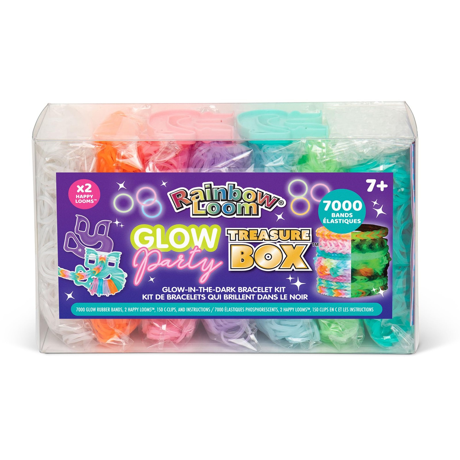 Rainbow Loom: Treasure Box – Glow-in-The-Dark Edition – DIY Standard, multi