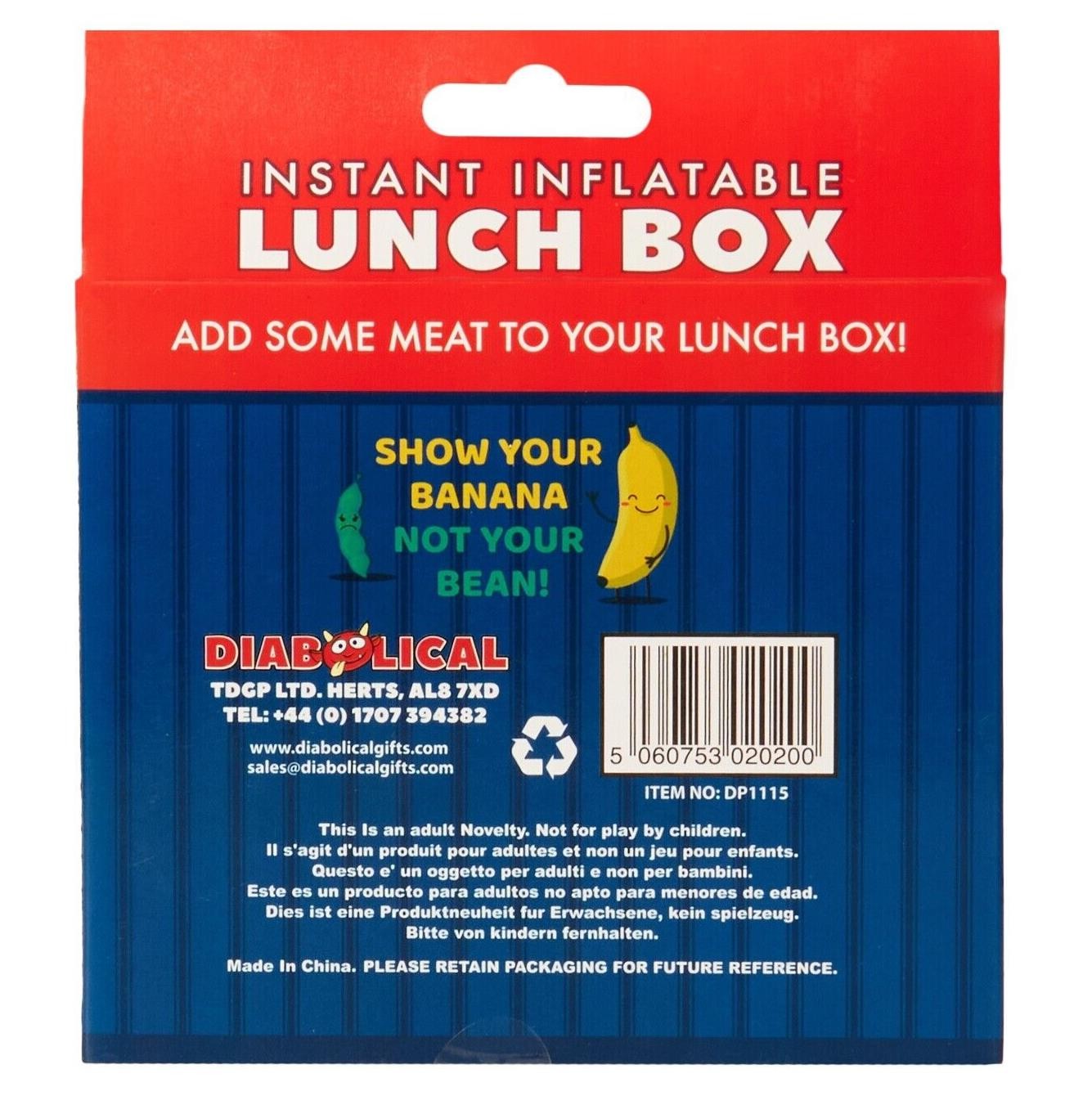BALL SACK BLOW UP BULGE – Instant Inflatable Lunch Box – Funny Adult Gag Gift